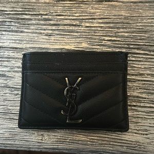 YSL black cardholder
